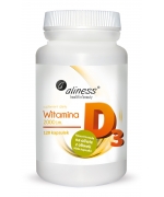 Witamina D3 2000 j.m. 120 kaps.  Aliness