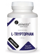 L-Tryptophan 500 mg Vege caps.  Aliness