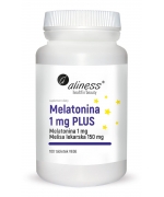 Melatonina 1 mg PLUS x 100 tabletek Vege Aliness