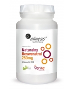 Naturalny Resweratrol Veri-Te 250mg x 60 Vege caps. Aliness