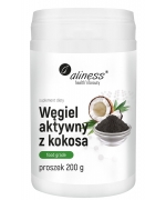 Węgiel aktywny z kokosa " FOOD GRADE" proszek 200 g Aliness