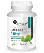 Gotu Kola (Centella asiatica, wąkrotka azjatycka) 400 mg x 100 Vege caps. Aliness