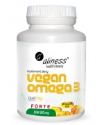 Vegan Omega 3 FORTE DHA 500 mg x 60 vege caps Aliness