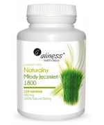 Naturalny Młody Jęczmień 1800 120 tabletek Aliness