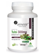 TULSI (ŚWIĘTA BAZYLIA) extract 5% 300mg x 90 Vege caps Aliness