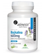 Bajkalina (Tarczyca bajkalska) Extract 85% 400 mg x 100 Vege caps. Aliness