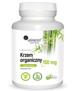 Krzem organiczny z pędów bambusa 150 mg x 100 VEGE caps.  Aliness