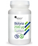 Biotyna 2500 mcg QualiBiotin® x 120 tabletek VEGE  Aliness