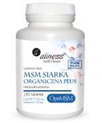 MSM Siarka Organiczna PLUS x 180 tabletek Aliness