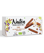 CIASTKA W POLEWIE CZEKOLADOWEJ STICKS BEZGLUTENOWE BIO 130 g - NATEN