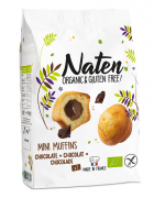 MINI MUFFINKI Z NADZIENIEM CZEKOLADOWYM BEZGLUTENOWE BIO 200 g - NATEN