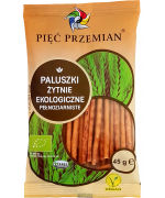 PALUSZKI ŻYTNIE PEŁNOZIARNISTE BIO 45 g - PIĘĆ PRZEMIAN