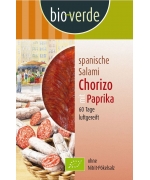 SALAMI CHORIZO Z PAPRYKĄ PLASTRY BIO 80 g - BIO VERDE