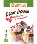 POSYPKA DEKORACYJNA CZERWONE SERCA BEZGLUTENOWA BIO 35 g - BIO VEGAN