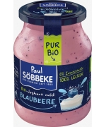 JOGURT KREMOWY JAGODOWY (3,8 % TŁUSZCZU W MLEKU) BIO 500 g (SŁOIK) - SOBBEKE