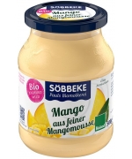 JOGURT MANGO (7,5 % TŁUSZCZU W MLEKU) BIO 500 g (SŁOIK) - SOBBEKE