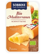 SER ŻÓŁTY DOJRZEWAJĄCY Z PRZYPRAWAMI I ZIOŁAMI PLASTRY BIO 150 g - SOBBEKE