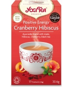 HERBATKA POZYTYWNA ENERGIA ŻURAWINA - HIBISKUS (POSITIVE ENERGY CRANBERRY HIBISCUS) BIO (17 x 1,8 g) 30,6 g - YOGI TEA