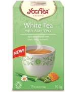 HERBATA BIAŁA Z ALOESEM (WHITE TEA WITH ALOE VERA) BIO (17 x 1,8 g) 30,6 g - YOGI TEA