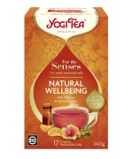 HERBATKA DLA ZMYSŁÓW NA DOBRE SAMOPOCZUCIE Z OLEJKIEM Z MANDARYNKI (FOR THE SENSES NATURAL WELLBEING) BIO (17 x 2 g) 34 g - YOGI TEA