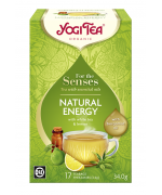 HERBATA BIAŁA DLA ZMYSŁÓW NATURALNA ENERGIA Z ZIOŁAMI, OLEJKIEM Z CYTRYNY I Z BERGAMOTKI (FOR THE SENSES NATURAL ENERGY) BIO (17 x 2 g) 34 g - YOGI TE