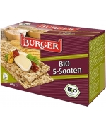 PIECZYWO CHRUPKIE RAZOWE 5 ZIAREN BIO 250 g - BURGER