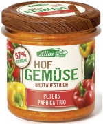 PASTA WARZYWNA Z TRZEMA RODZAJAMI PAPRYKI BEZGLUTENOWA BIO 135 g - ALLOS