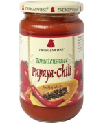 SOS POMIDOROWY PAPAYA - CHILI (PIKANTNY) BEZGLUTENOWY BIO 350 g - ZWERGENWIESE