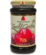 MUS WIŚNIOWY (70 % OWOCÓW) BEZGLUTENOWY BIO 225 g - ZWERGENWIESE