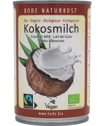 COCONUT MILK - NAPÓJ KOKOSOWY BEZ GUMY GUAR (17 % TŁUSZCZU) FAIR TRADE BIO 400 ml (PUSZKA) - BODE NATURKOST