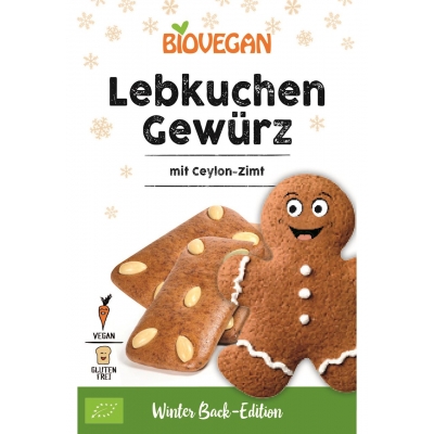 PRZYPRAWA DO PIERNIKA Z CYNAMONEM CEJLOŃSKIM BEZGLUTENOWA BIO 15 g - BIO VEGAN (PRODUKT SEZONOWY)