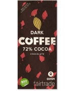 CZEKOLADA GORZKA Z ZIARNAMI KAWY FAIR TRADE BIO 100 g - OXFAM