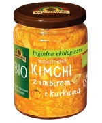 KIMCHI Z IMBIREM I KURKUMĄ ŁAGODNE BEZGLUTENOWE BIO 460 g - KOWALEWSKI