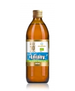 OLEJ LNIANY TŁOCZONY NA ZIMNO BIO 500 ml - ZŁOTO POLSKIE