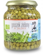 GROSZEK ZIELONY W ZALEWIE BIO 350 g (230 g) (SŁOIK) - BIO PLANET