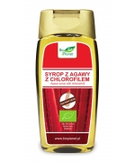 SYROP Z AGAWY Z CHLOROFILEM BEZGLUTENOWY BIO 350 g (250 ml) - BIO PLANET