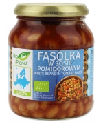 FASOLKA W SOSIE POMIDOROWYM BIO 360 g - BIO PLANET