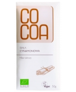 TABLICZKA BIAŁA CYNAMONOWA BIO 50 g - COCOA