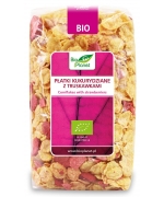 PŁATKI KUKURYDZIANE Z TRUSKAWKAMI BIO 250 g - BIO PLANET