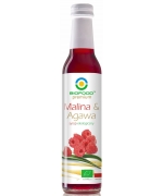 SYROP MALINA Z AGAWĄ BIO 250 ml - BIO FOOD