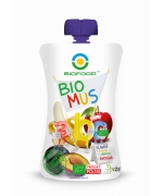 MUS ŚLIWKOWO - BANANOWO - JABŁKOWY BEZGLUTENOWY BIO 90 g - BIO FOOD