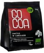 DAKTYLE W SUROWEJ CZEKOLADZIE BIO 70 g - COCOA