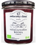 KONFITURA WIŚNIA Z IMBIREM BIO 300 g - OWOCOWY DOM