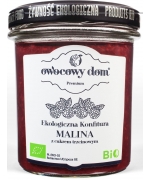 KONFITURA MALINOWA BIO 300 g - OWOCOWY DOM