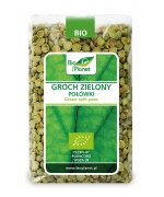 GROCH ZIELONY POŁÓWKI BIO 500 g - BIO PLANET