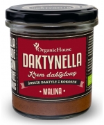 KREM KOKOSOWO - DAKTYLOWY MALINA BEZGLUTENOWY BIO 280 g - ORGANIC HOUSE (DAKTYNELLA)