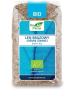 LEN BRĄZOWY (SIEMIĘ LNIANE) BIO 400 g - BIO PLANET