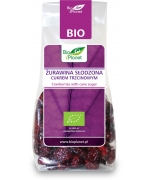 ŻURAWINA SŁODZONA CUKREM TRZCINOWYM BIO 100 g - BIO PLANET