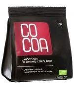 JAGODY GOJI W SUROWEJ CZEKOLADZIE BIO 70 g - COCOA