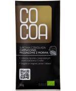 CZEKOLADA SUROWA CAPPUCCINO MIGDAŁOWE Z MORWĄ BIO 50 g - COCOA